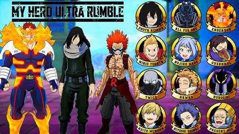 My Hero Ultra Rumble: All Leaked Characters Roster